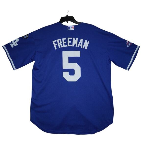 Nike Los Angeles Dodgers Freddie Freeman #5 Jersey L 2024 World Series Patch - Picture 2 of 6